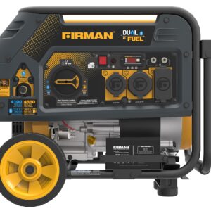 Firman Hybrid Series H03651 3650/4550 Watt Dual Fuel Generator, Yellow