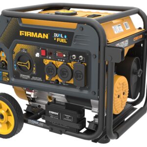 Firman Hybrid Series H03651 3650/4550 Watt Dual Fuel Generator, Yellow