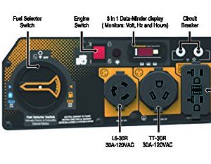 Firman Hybrid Series H03651 3650/4550 Watt Dual Fuel Generator, Yellow