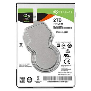 Seagate (ST2000LX001) FireCuda 2TB Solid State Hybrid Drive Performance SSHD – 2.5 Inch SATA 6Gb/s Flash Accelerated for Gaming PC Laptop