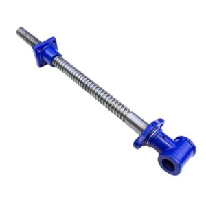 yost vises y18ss vise screw | 18 inch diy vise tool | solid steel main screw with a cast iron body construction, blue metallic