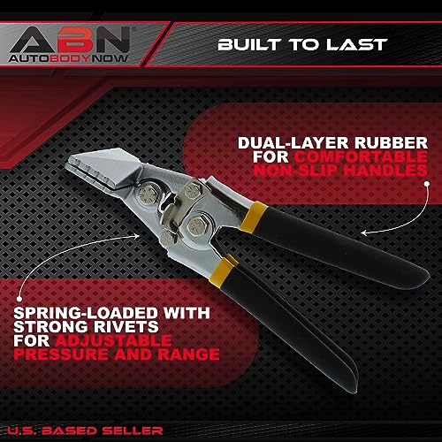 ABN Hand Seamers Sheet Metal Tool - 3 Inch Straight Metal Bending Pliers for Roofing, Siding, HVAC, and More
