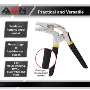 ABN Hand Seamers Sheet Metal Tool - 3 Inch Offset Metal Bending Pliers for Roofing, Siding, HVAC, and More