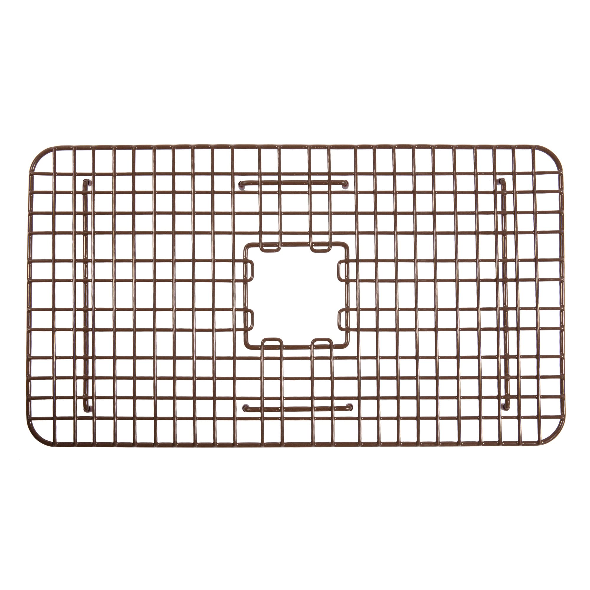 SinkSense Wren 27" x 15" Kitchen Sink Bottom Grid, Antique Brown