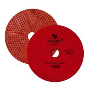 Stadea PPW116X 4" Diamond Granite Polishing Pads Set For Granite Quartz Stones Polish