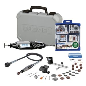 dremel 4000-2/30 rotary tool kit with 160-piece accessory kit and flex shaft attachment