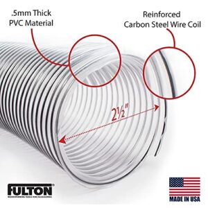 2-1/2 x 10' Ultra Flex Clear-Vue Heavy Duty PVC Hose - MADE IN USA!