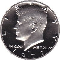 1977 s gem proof kennedy half dollar us coin half dollar uncirculated us mint