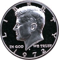 1972 s gem proof kennedy half dollar us coin half dollar uncirculated us mint