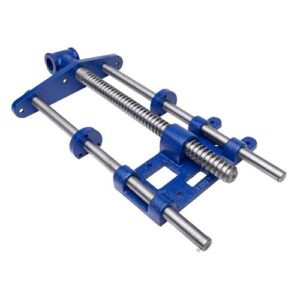 yost vises f10ww woodworker's vise | front vise | 10 inch woodworking tool | cast iron body construction with a solid steel main screw | blue