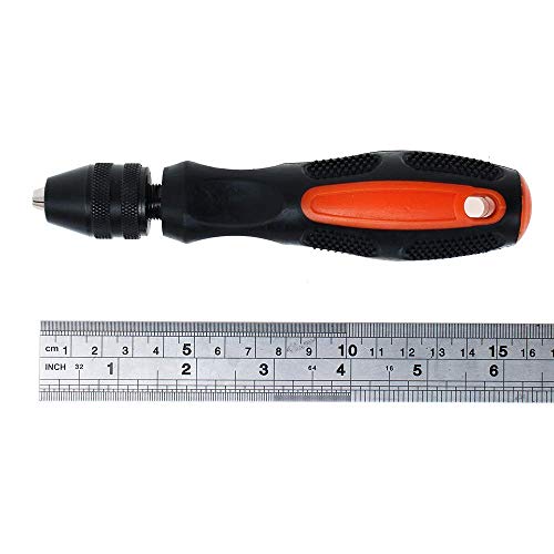 AUTOTOOLHOME Adjustable Pin Vise Hand Drill Chuck Capacity 0-5/16" Model Hobby Tool fit Drill Bit Screwdriver Bits