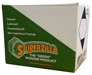 superzilla - powerful all-purpose cleaner and lubricator – “the green wonder product” – case of aerosol cans