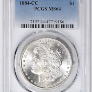 1884 CC Morgan Dollar PCGS MS64