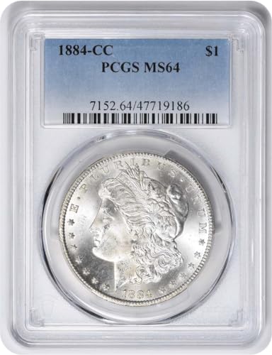 1884 CC Morgan Dollar PCGS MS64