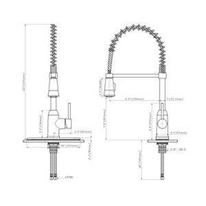 Pacific Bay Rainier Pull-Down Kitchen Sink Faucet (Chrome)