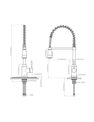 Pacific Bay Rainier Pull-Down Kitchen Sink Faucet (Chrome)