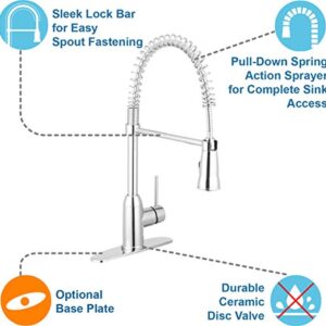 Pacific Bay Rainier Pull-Down Kitchen Sink Faucet (Chrome)