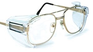 b52 clear safety glasses side shields for medium to large glasses (2 pair pack)