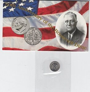 1996 w roosevelt dime 50th anniversary of the roosevelt dime-sealed in u.s. mint cello - must have to complete any dime set dime ms-67 us mint