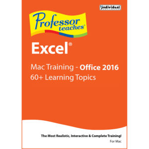 professor teaches excel 2016 - mac [download]