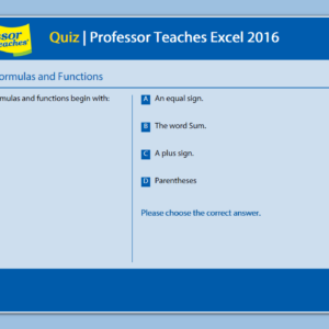 Professor Teaches Excel 2016 - Mac [Download]