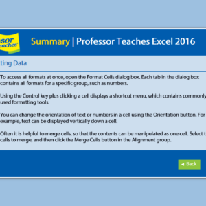 Professor Teaches Excel 2016 - Mac [Download]