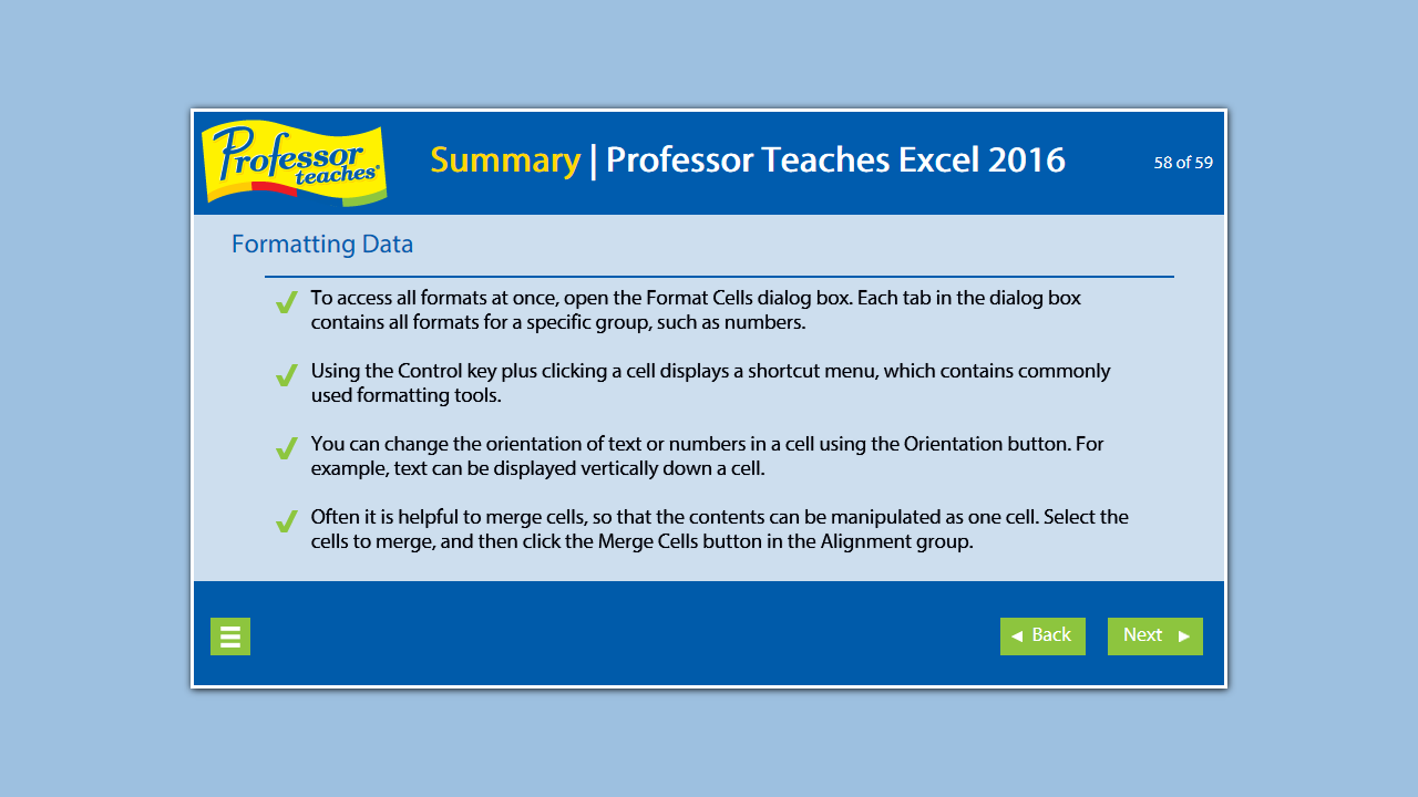 Professor Teaches Excel 2016 - Mac [Download]