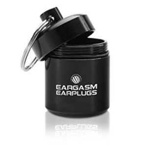 Eargasm Earplugs Carrying Case Great for Earplugs and Pills - Black