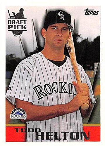 Todd Helton baseball card (Colorado Rockies) 1996 Topps #13 Draft Picks Rookie