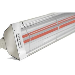 infratech wd4024ss dual element - 4000 watt electric patio heater, choose finish: stainless steel