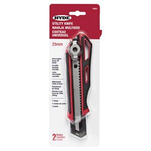 hyde 42051 25mm snap-off knife with screw lock