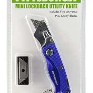 pittsburgh Mini Folding Lock-Back Utility Knife with Five Blades, 2.5, Varies