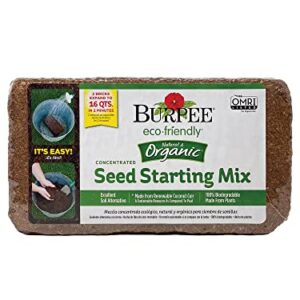 Burpee 8 qt Organic Coir Compressed Seed Starting Mix 1-Brick