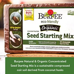 Burpee 8 qt Organic Coir Compressed Seed Starting Mix 1-Brick