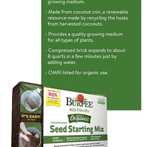 Burpee 8 qt Organic Coir Compressed Seed Starting Mix 1-Brick