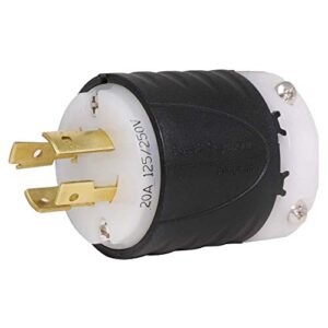 iron box nema l14-20p plug - rated for 20a, 120/240v, 4-wire part # ibx-l1420p