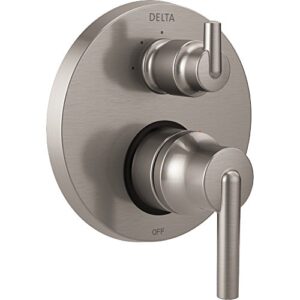 delta faucet t24859-ss, stainless trinsic contemporary monitor 14 series valve trim with 3-setting integrated diverter