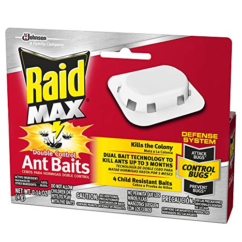 Raid Double Control Ant Baits, 4 CT (Pack - 1), plain