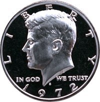 1972 S Gem Proof Kennedy Half Dollar US Coin Half Dollar Uncirculated US Mint