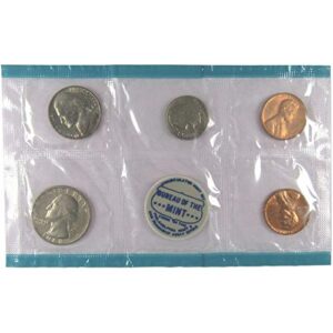 1968 Various Mint Marks United States Mint Uncirculated Coin Set in Original Government Packaging Uncirculated