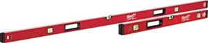 milwaukee accessory 78 inch/32 inch redstick magnetic box level jamb set