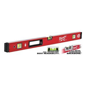 Milwaukee Accessory 78 Inch/32 Inch Redstick Magnetic Box Level Jamb Set