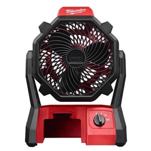 itonotry milwaukee 0886-20 m18 18-volt 2,350-rpm adjustable jobsite fan w/ac adapter (item_by#maxtool super sale,ket134121983572589