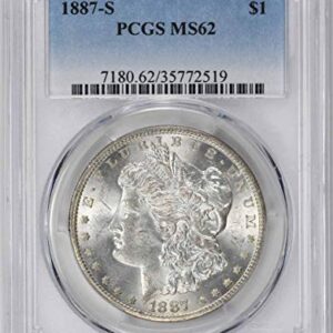 1887-S Morgan Dollar, MS62, PCGS