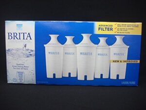 brita 5 pitcher replacement advanced water filter model # ob03 (total 1 box)