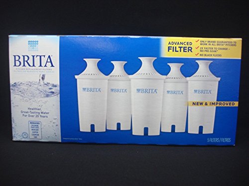 Brita 5 Pitcher Replacement Advanced Water Filter Model # OB03 (Total 1 Box)