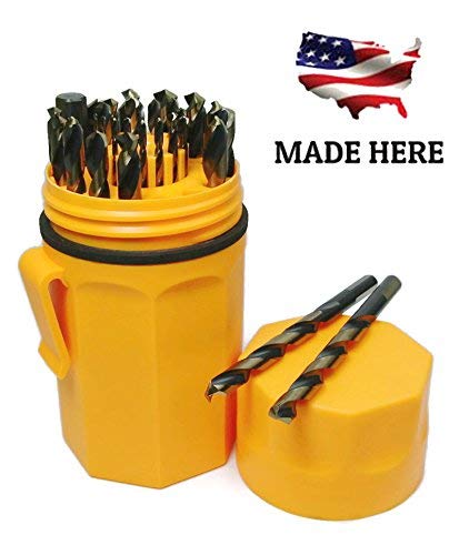 Norseman Super Premium Magnum 29 Piece Drill Bit Set - Orange Ultradex - 46962-135 Degree Split Point - Round Shank With Three Flats