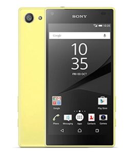 4.6" sony xperia z5 compact e5823 factory unlocked cell phone [ 4g lte 2gb/32gb yellow ] - 1 year warranty