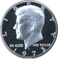 1973 s gem proof kennedy half dollar us coin half dollar uncirculated us mint