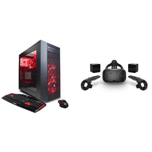 CYBERPOWERPC Gamer Xtreme VR GXiVR8020A Gaming Desktop & HTC VIVE Virtual Reality System Bundle